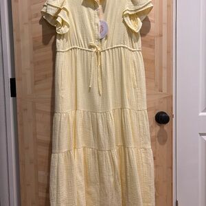 NWT Victoria Dunn Lounge sample maxi dress in cotton gauze Size XS